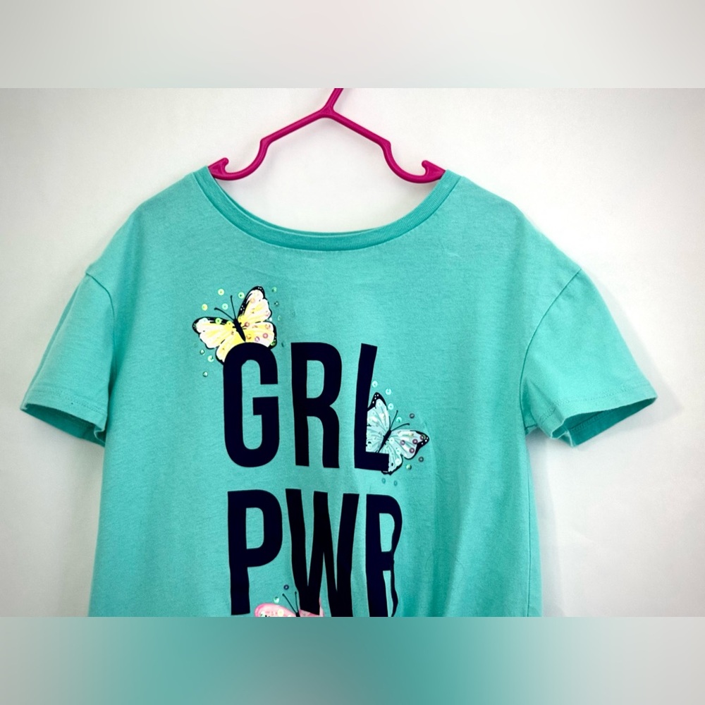 “Girl PWR” Butterfly Tee Shirt By Carters - Picture 6 of 13